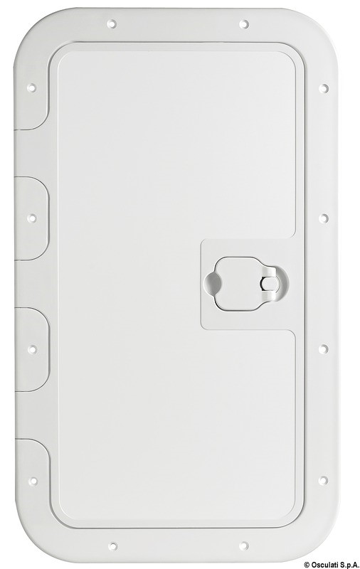 Portello Esterno Bianco 350x600 Mm – Per Ispezione E Accesso, Antiscivolo, Marca Osculati